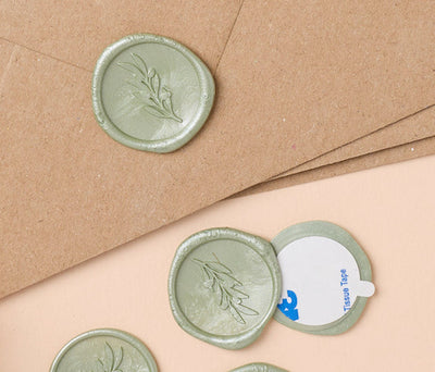 Selbstklebende Wachssiegel Blumen & Pflanzen