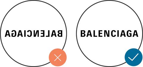 Normale Leserichtung